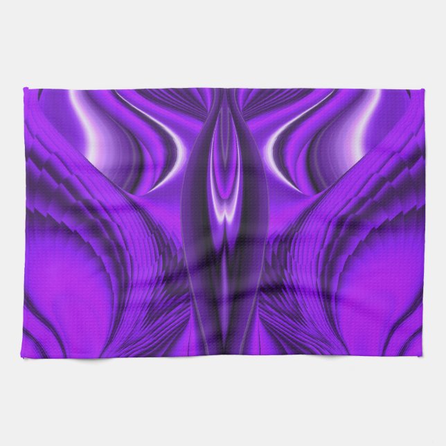 Lila Blume Rainbow Dreams Angel Wings Geschirrtuch (Horizontal)
