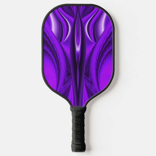 Lila Blume Rainbow Dreams Angel Wings Pickleball Schläger (Vorderseite)