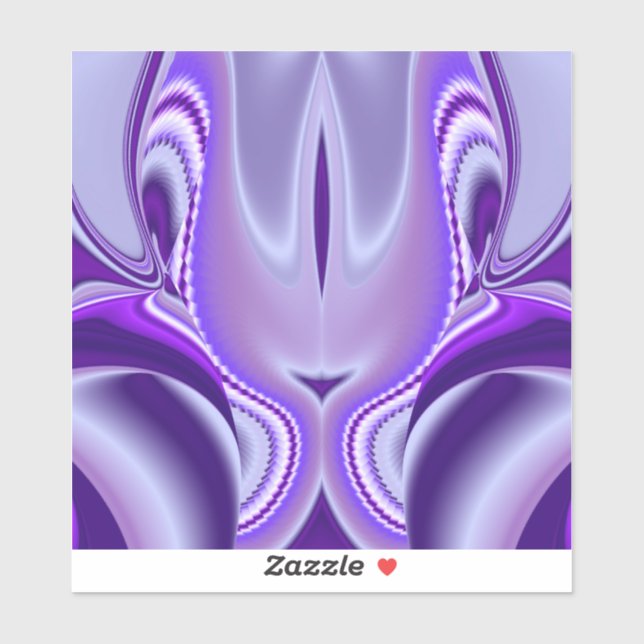 Lila Blume Regenbogen Träume Aufkleber (Blatt)