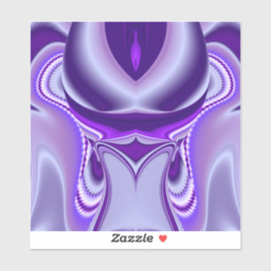 Lila Blume Regenbogen Träume Aufkleber