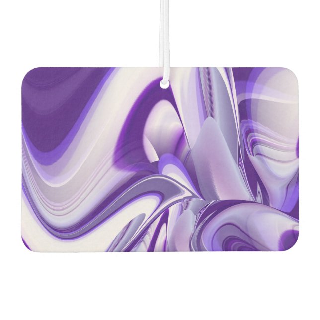 Lila Blume Regenbogen Träume Autolufterfrischer (Vorderseite)