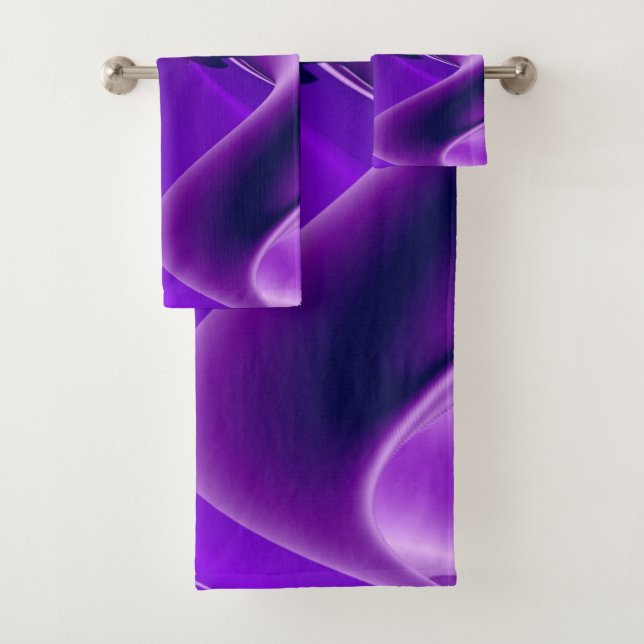 Lila Blume Regenbogen Träume Badhandtuch Set (Insitu)