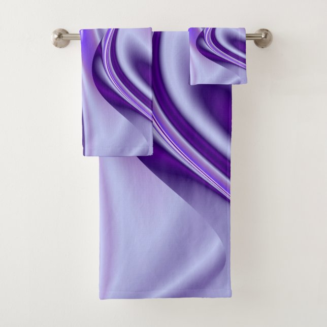 Lila Blume Regenbogen Träume Badhandtuch Set (Insitu)