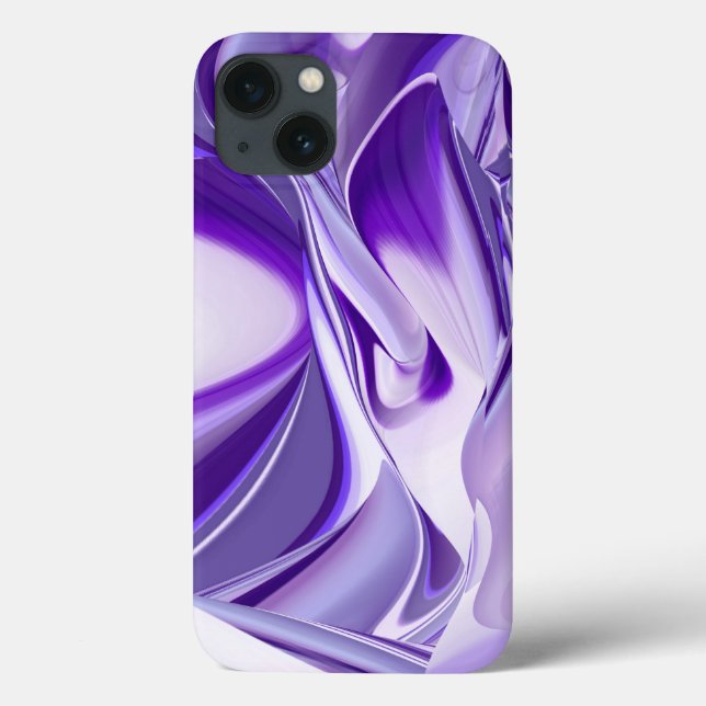 Lila Blume Regenbogen Träume Case-Mate iPhone Hülle (Rückseite)