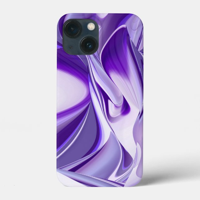 Lila Blume Regenbogen Träume Case-Mate iPhone Hülle (Rückseite)