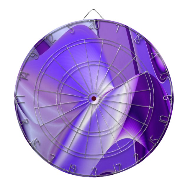 Lila Blume Regenbogen Träume Dartscheibe (vorne)