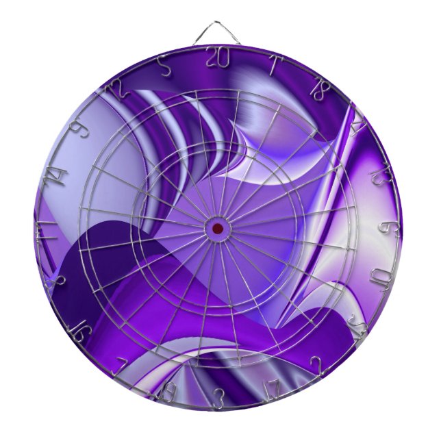Lila Blume Regenbogen Träume Dartscheibe (vorne)