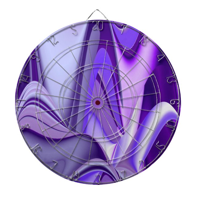 Lila Blume Regenbogen Träume Dartscheibe (vorne)