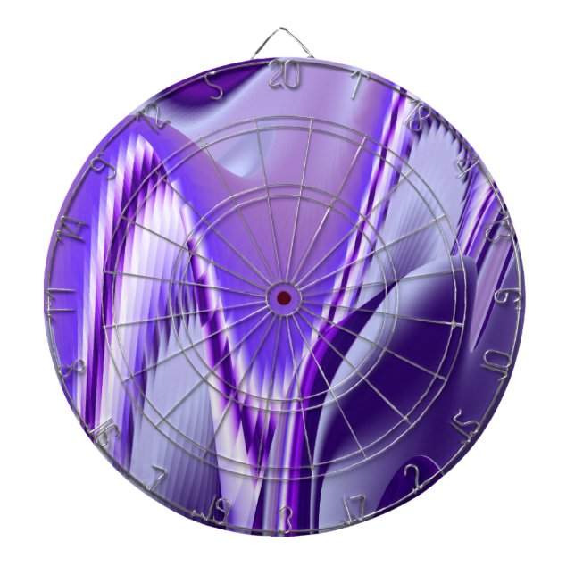 Lila Blume Regenbogen Träume Dartscheibe (vorne)