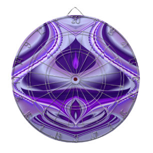 Lila Blume Regenbogen Träume Dartscheibe