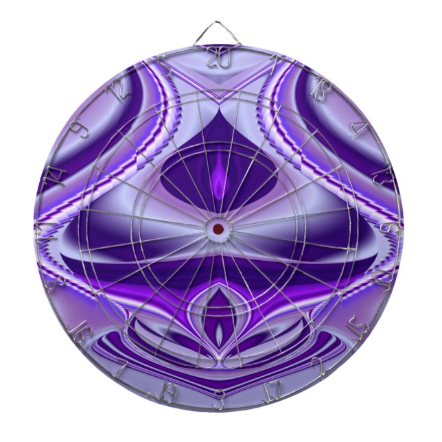 Lila Blume Regenbogen Träume Dartscheibe (vorne)