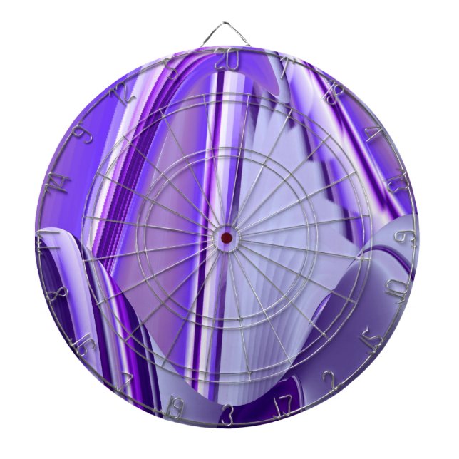 Lila Blume Regenbogen Träume Dartscheibe (vorne)