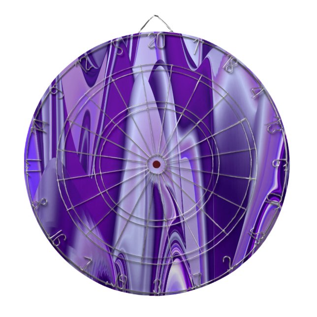 Lila Blume Regenbogen Träume Dartscheibe (vorne)