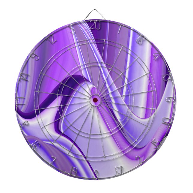 Lila Blume Regenbogen Träume Dartscheibe (vorne)