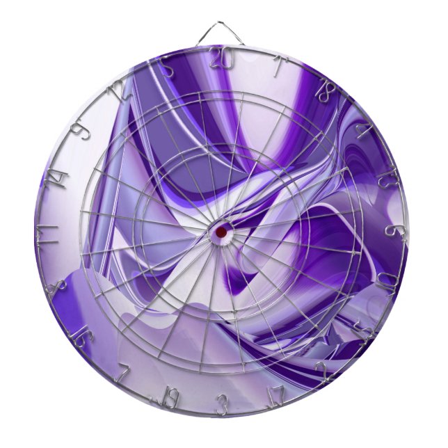 Lila Blume Regenbogen Träume Dartscheibe (vorne)