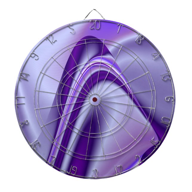 Lila Blume Regenbogen Träume Dartscheibe (vorne)