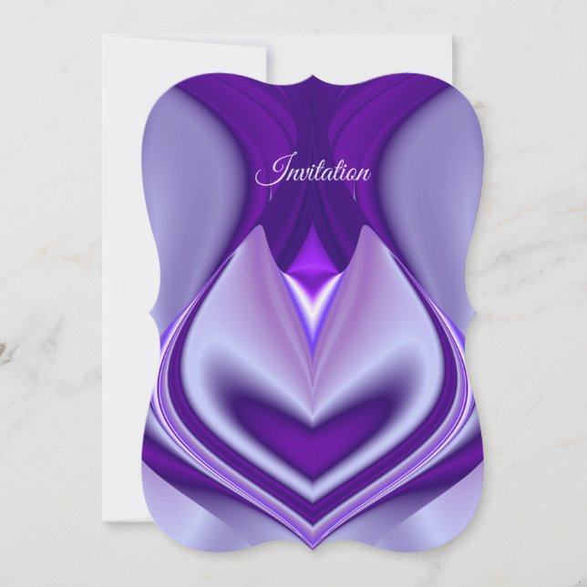 Lila Blume Regenbogen Träume Einladung (Vorderseite)