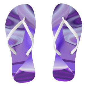 Lila Blume Regenbogen Träume Flip Flops
