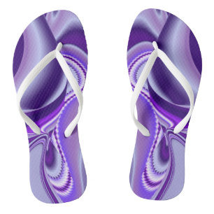 Lila Blume Regenbogen Träume Flip Flops