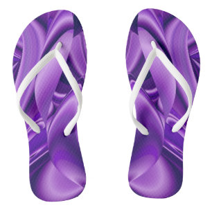 Lila Blume Regenbogen Träume Flip Flops