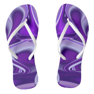 Lila Blume Regenbogen Träume Flip Flops