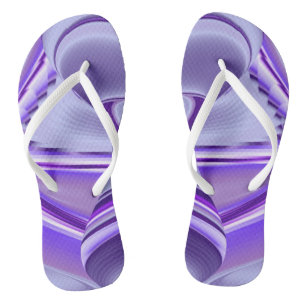 Lila Blume Regenbogen Träume Flip Flops