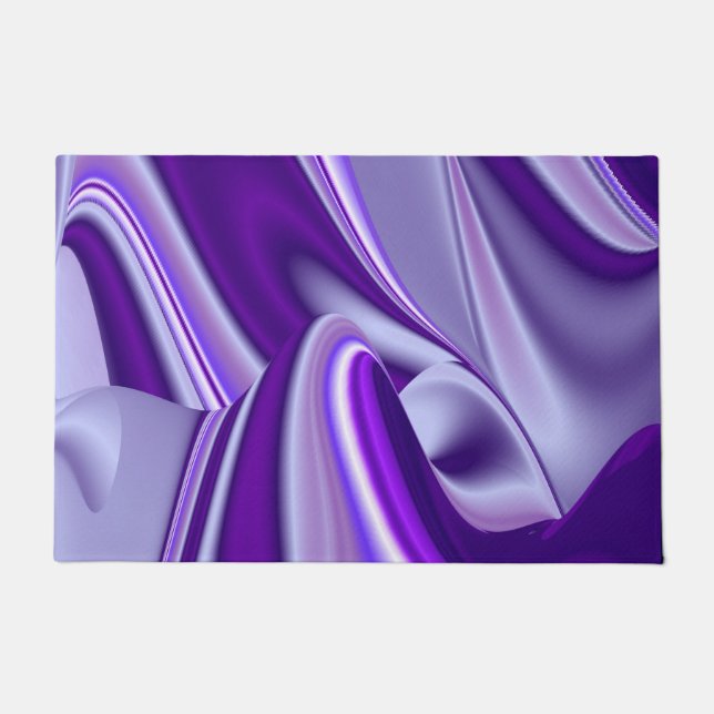 Lila Blume Regenbogen Träume Fußmatte (Vorderseite)