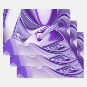 Lila Blume Regenbogen Träume Geschenkpapier Set