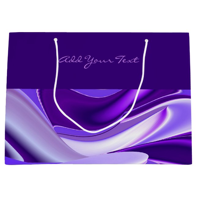 Lila Blume Regenbogen Träume Große Geschenktüte (Vorderseite)