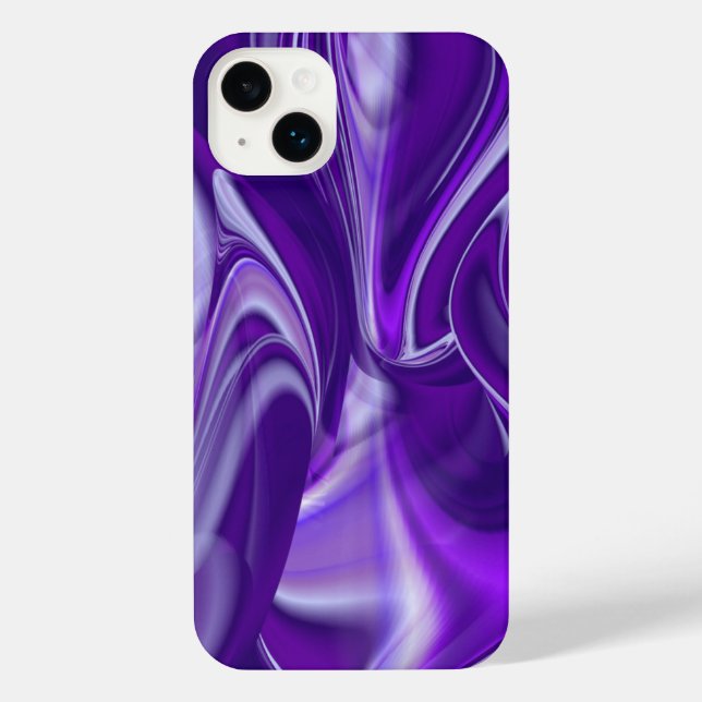 Lila Blume Regenbogen Träume iPhone Hülle (Rückseite)