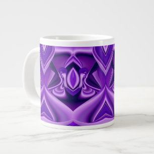 Lila Blume Regenbogen Träume Jumbo-Tasse