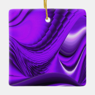 Lila Blume Regenbogen Träume Keramikornament