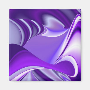 Lila Blume Regenbogen Träume Magnet