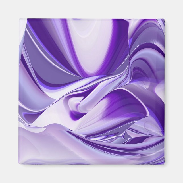 Lila Blume Regenbogen Träume Magnet (Vorne)