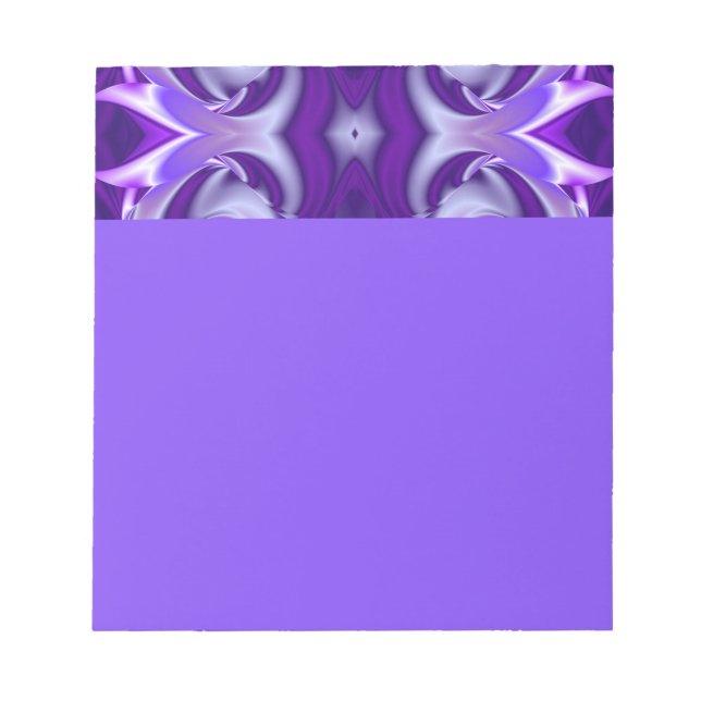 Lila Blume Regenbogen Träume Notizblock (Vorderseite)