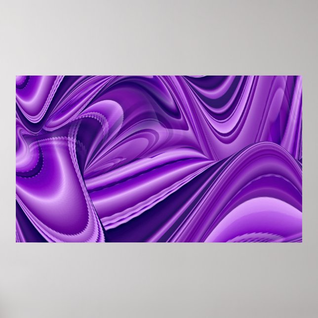 Lila Blume Regenbogen Träume Poster (Vorne)