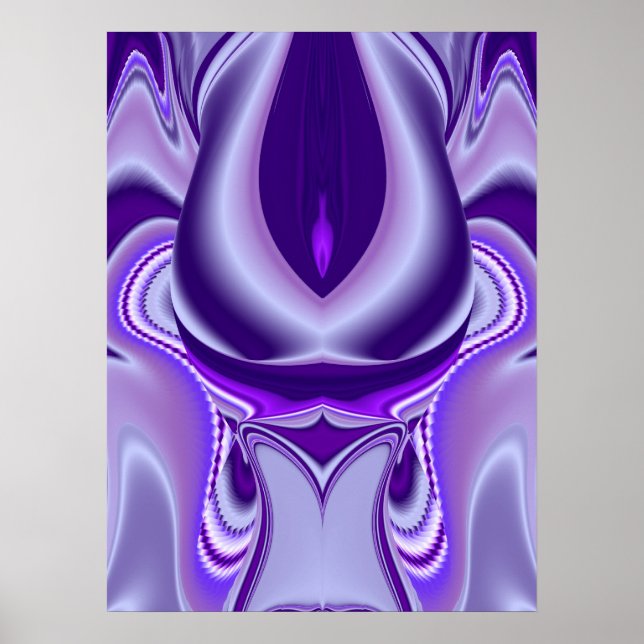 Lila Blume Regenbogen Träume Poster (Vorne)