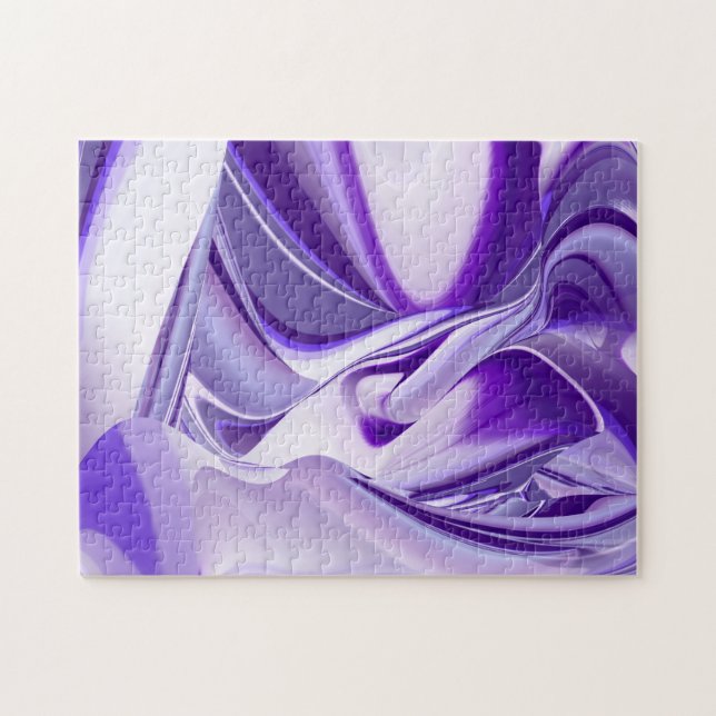 Lila Blume Regenbogen Träume Puzzle (Horizontal)