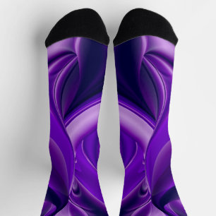 Lila Blume Regenbogen Träume Socken