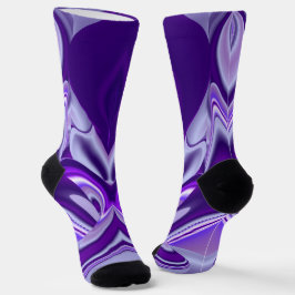 Lila Blume Regenbogen Träume Socken