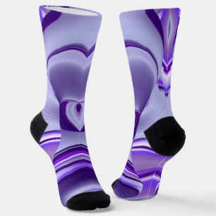 Lila Blume Regenbogen Träume Socken