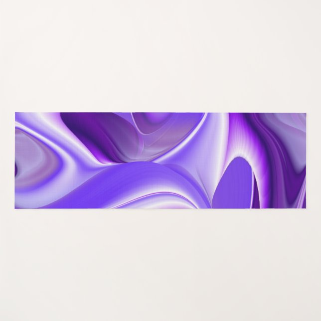 Lila Blume Regenbogen Träume Yogamatte (Vorderseite (Horizontal))