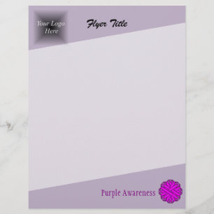 Lila Blume Ribbon von Kenneth Yoncich Flyer