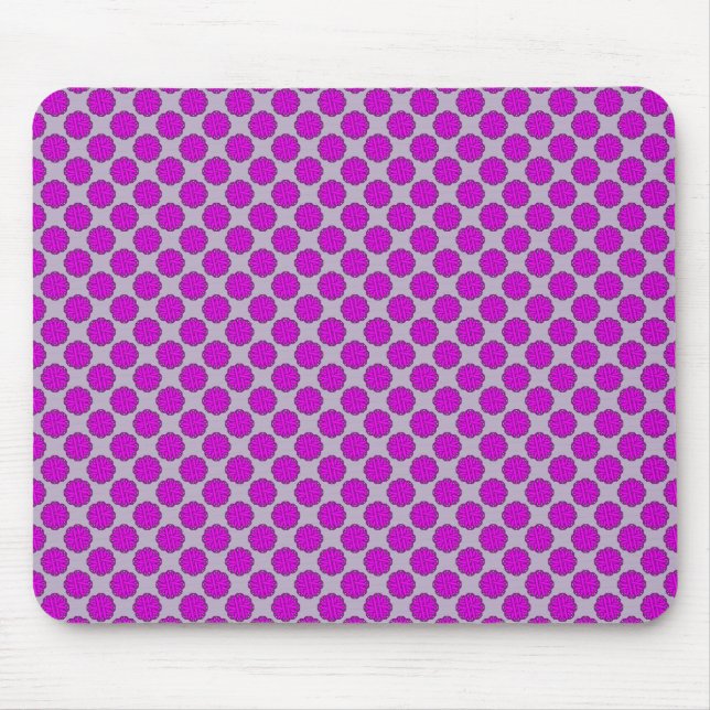 Lila Blume Ribbon von Kenneth Yoncich Mousepad (Vorne)