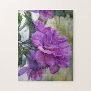 Lila Blume Rose Sharon Art Puzzle