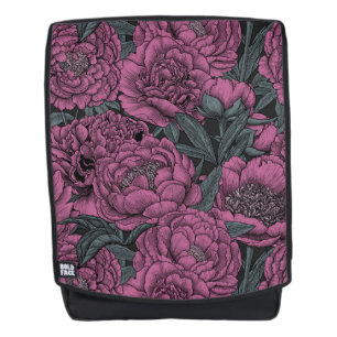 Lila Blume Rucksack