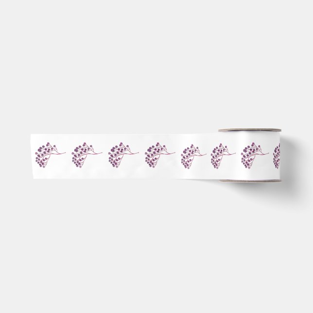 Lila Blume Satinband (Vorderseite)