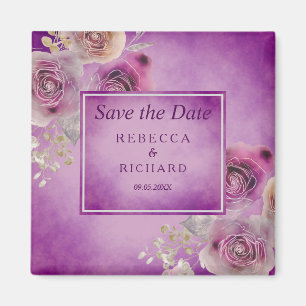 Lila Blume Save the Date Magnet