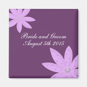 Lila Blume Save the Date Magnet