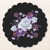 LILA-BLUME, SCHWARZER HINTERGRUND